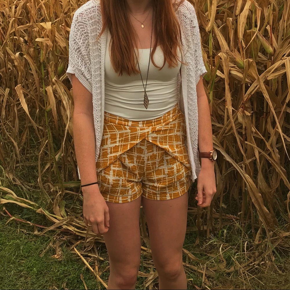 High wasted dress shorts